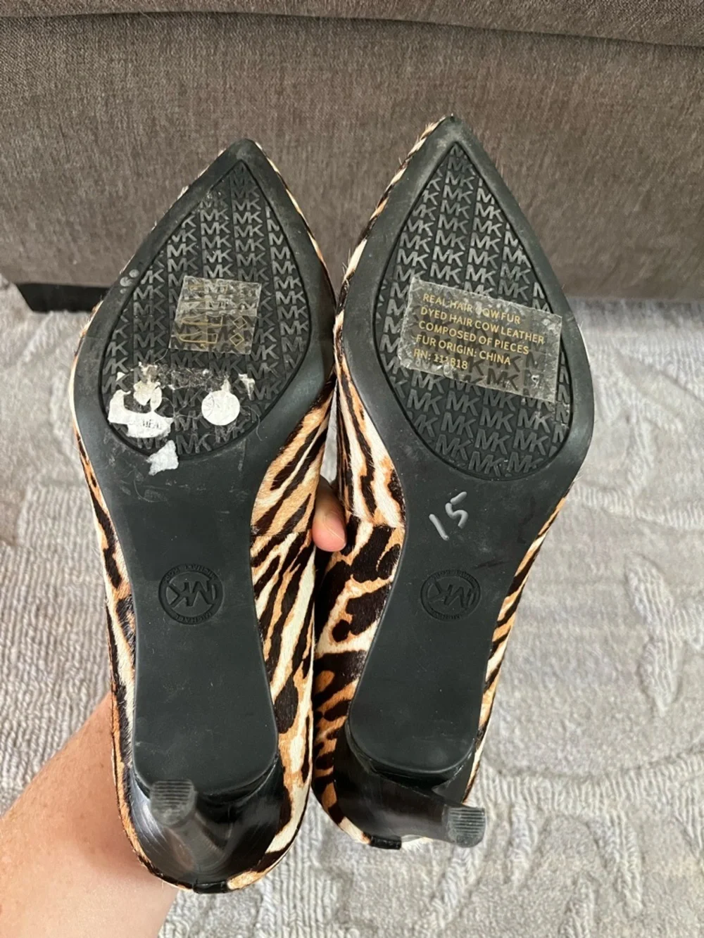 Michael Kors Dorothy Flex Pump Tiger Animal Print Calf Hair Heels 8M